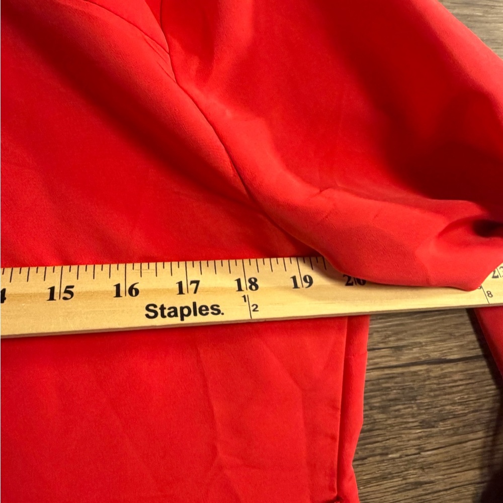 Oh Baby by Motherhood Bright Red Button-Down Shirt - Picture 5 of 6